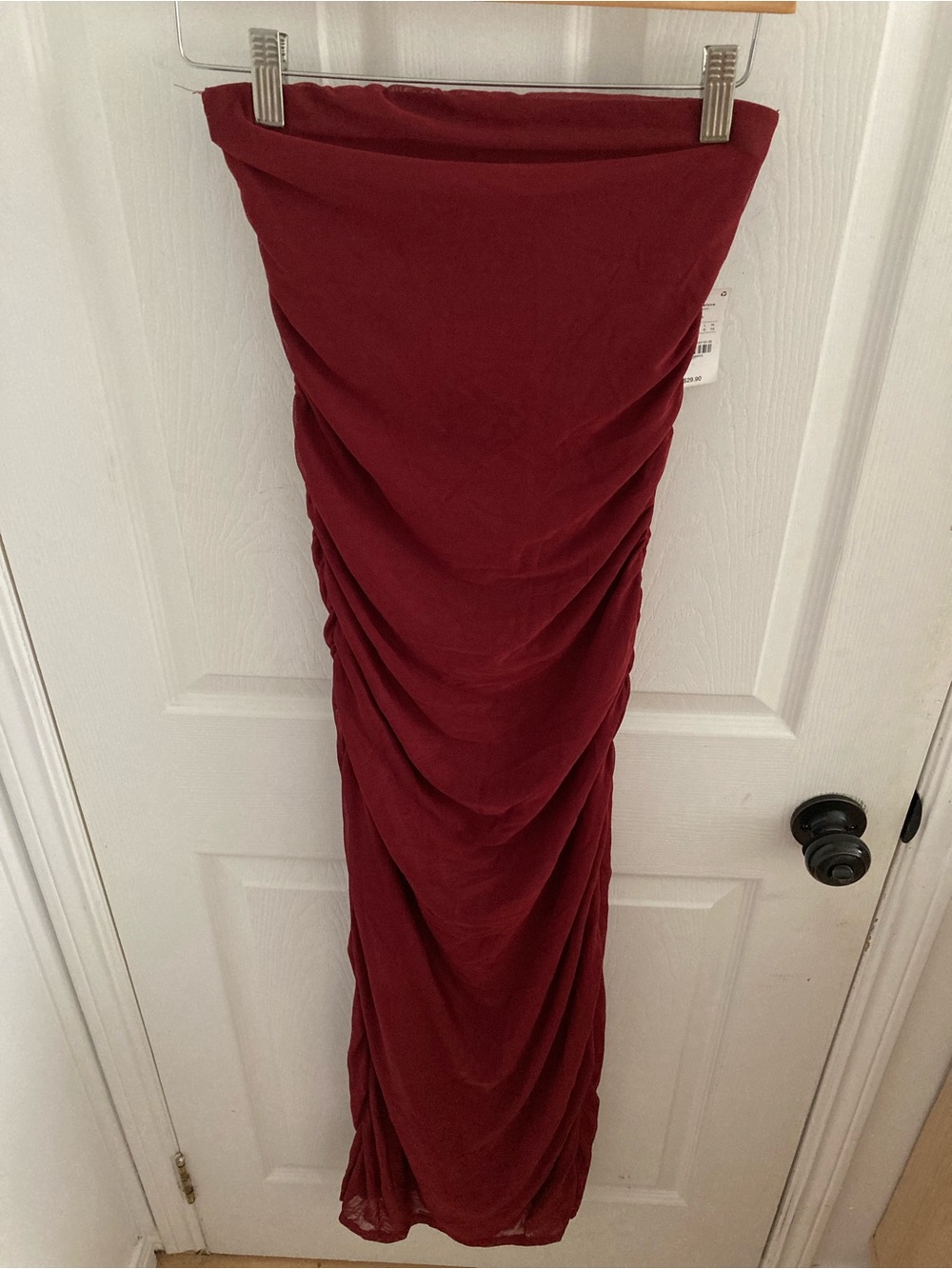 Strapless Ruched Maxi Dress - Picture 2 of 4